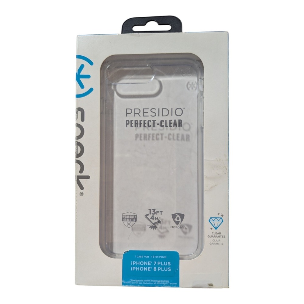 Q9.‎ Speck Presidio Perfect-Clear case for Apple iPhone 7 Plus/8 Plus - Clear